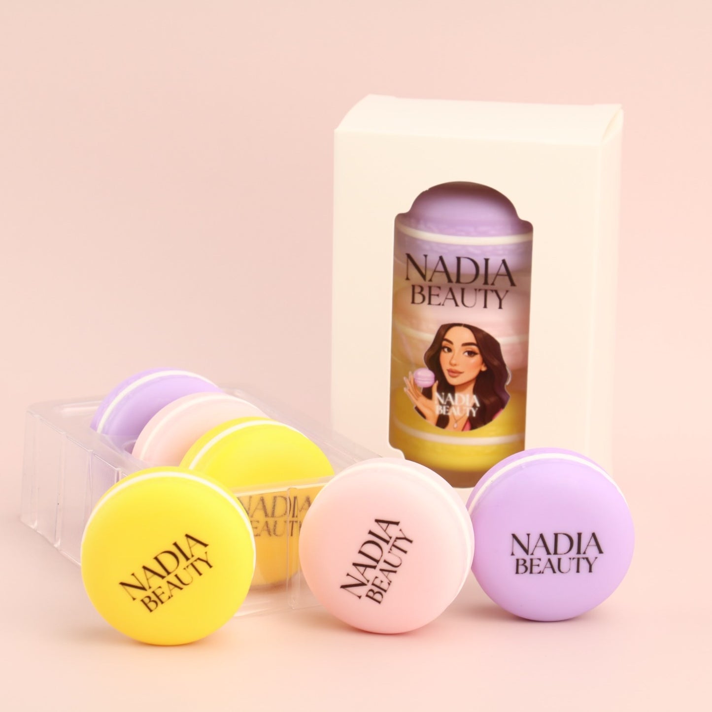 Fruity Trio - Beauty Box of 3 Macarons Lip Balms